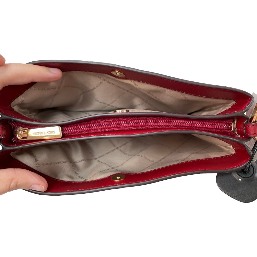 Handbag Designer By Michael Kors In Red, Size:Medium