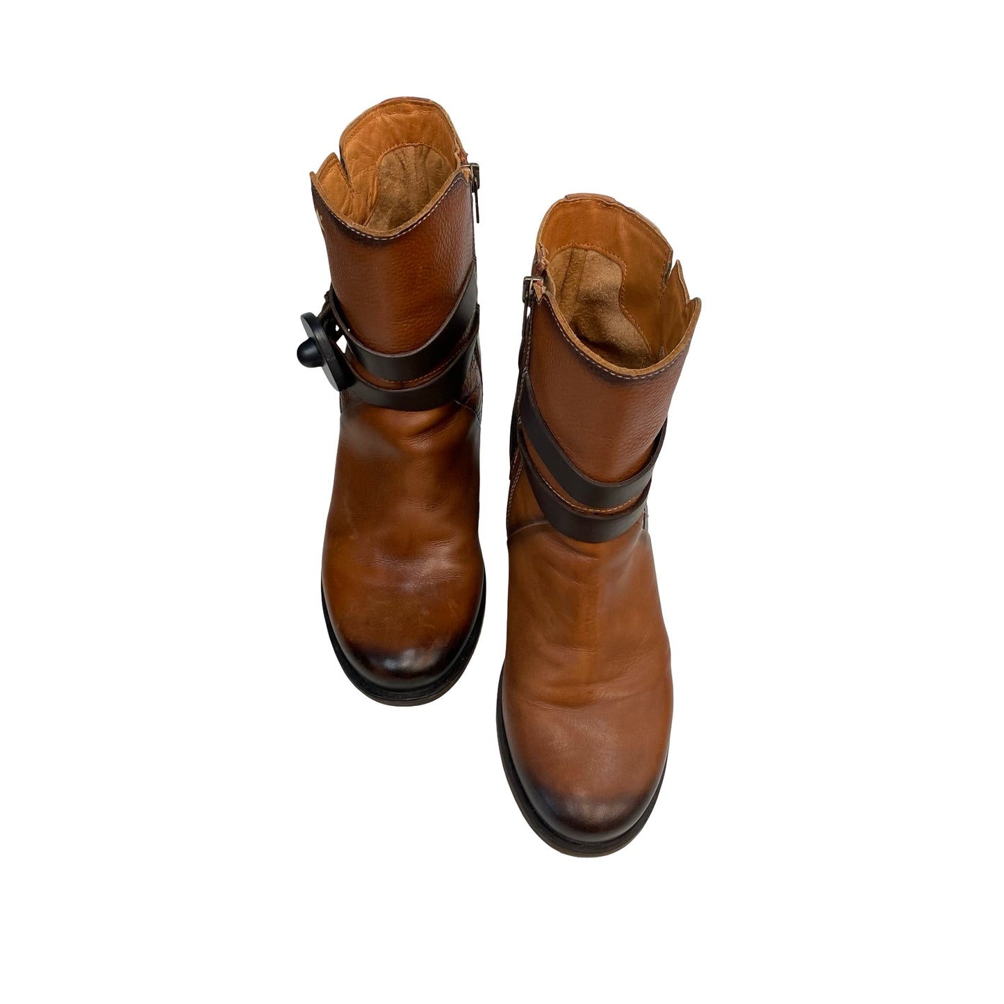 Boots Ankle Heels By Pikolinos In Brown, Size:7.5