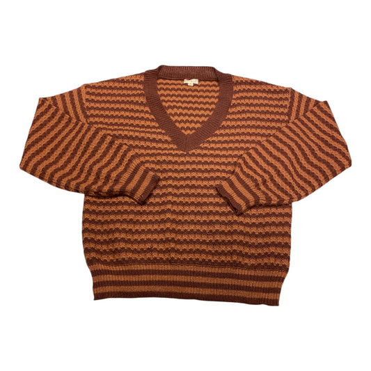 Sweater By Hem & Thread In Striped Pattern, Size:L