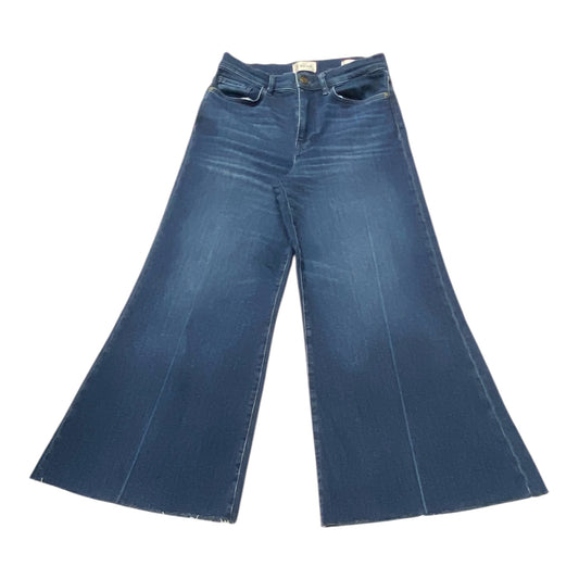 Jeans Wide Leg By Frame In Blue Denim, Size:6