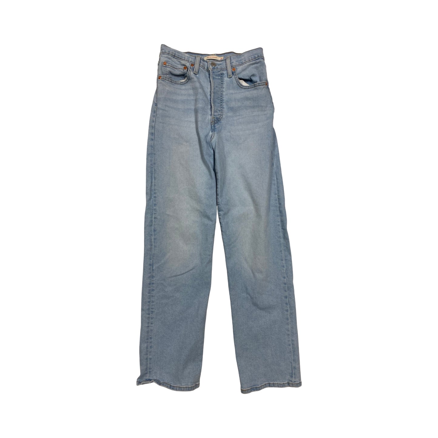 Jeans Straight By Levis In Blue Denim, Size:6