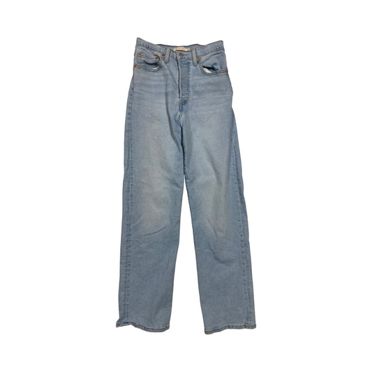 Jeans Straight By Levis In Blue Denim, Size:6