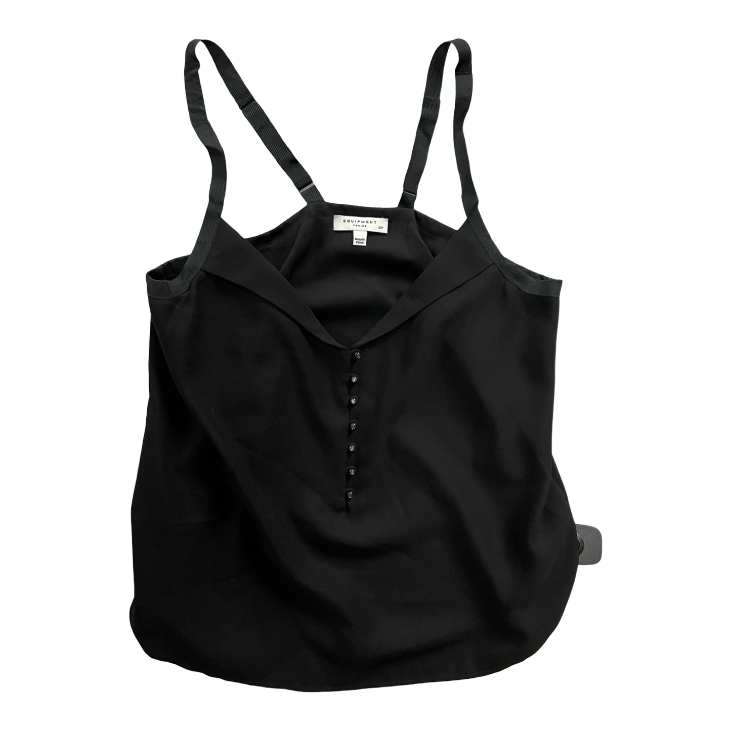 Top Sleeveless By Equipment In Black, Size:S