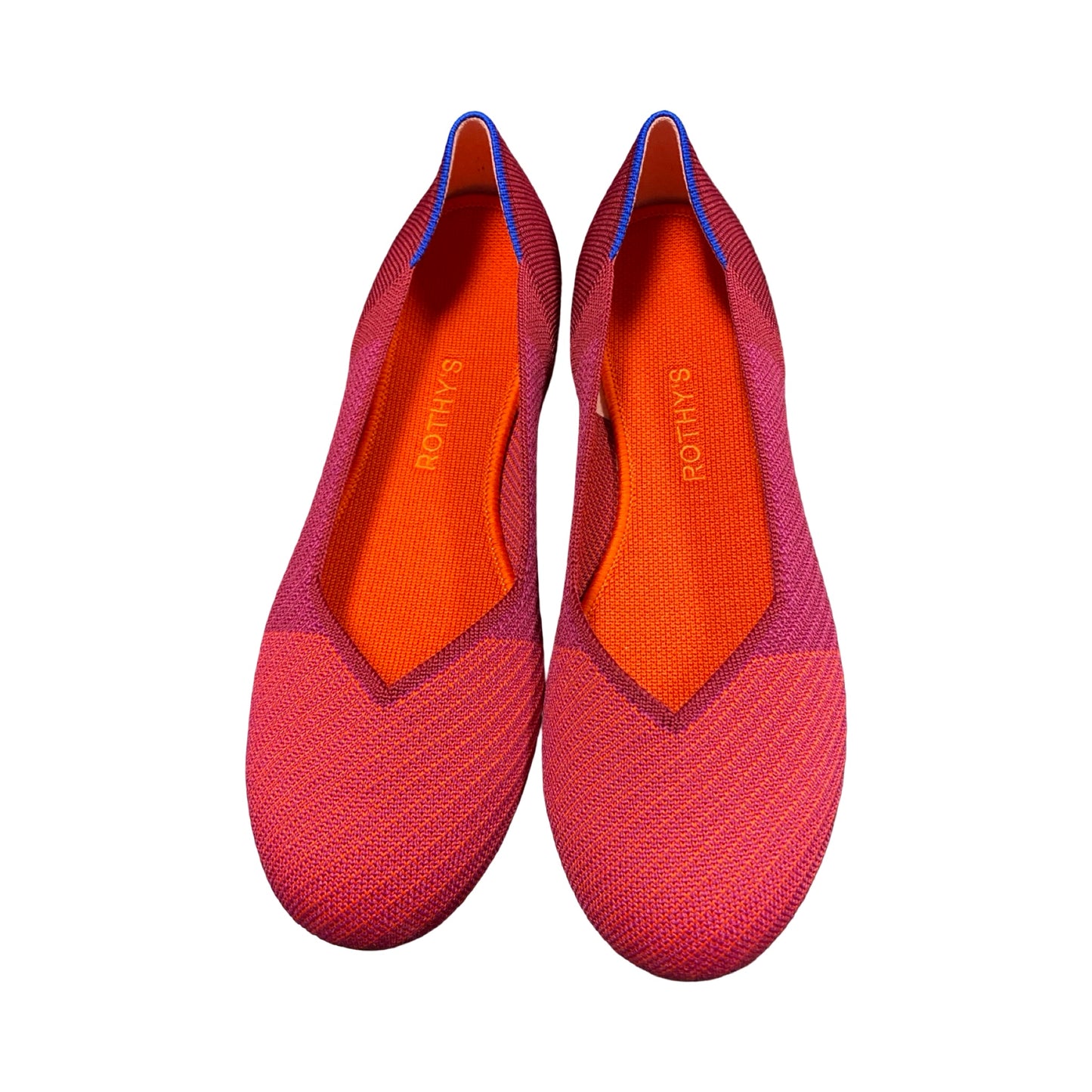 Shoes Designer By Rothys In Orange & Pink, Size:10.5