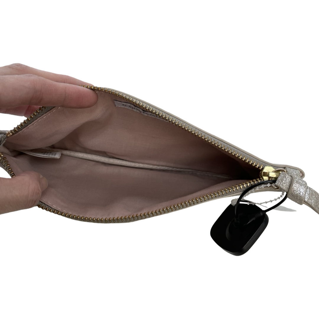 Clutch By Anthropologie In Silver, Size:Medium