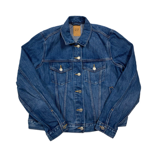 Jacket Denim By Gap In Blue Denim, Size:L