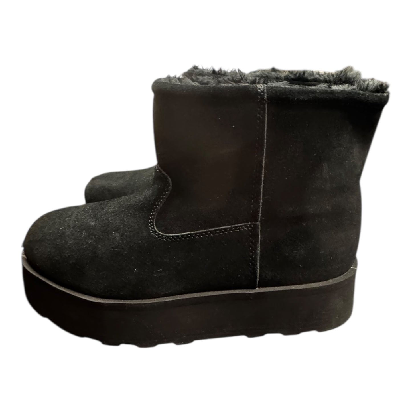 Boots Ankle Heels By Time And Tru In Black, Size:7