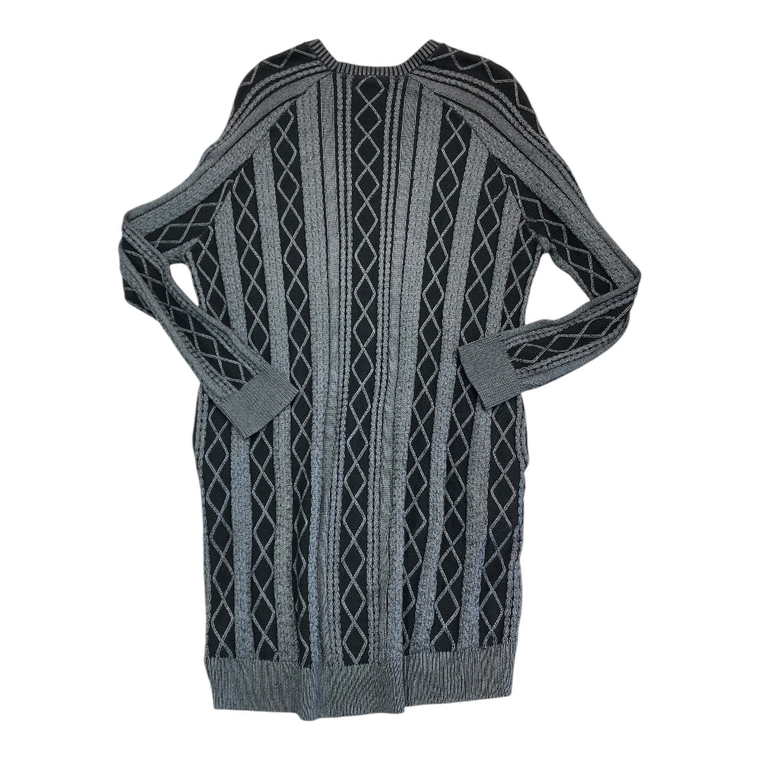 Dress Sweater By Atm In Black & Grey, Size:M