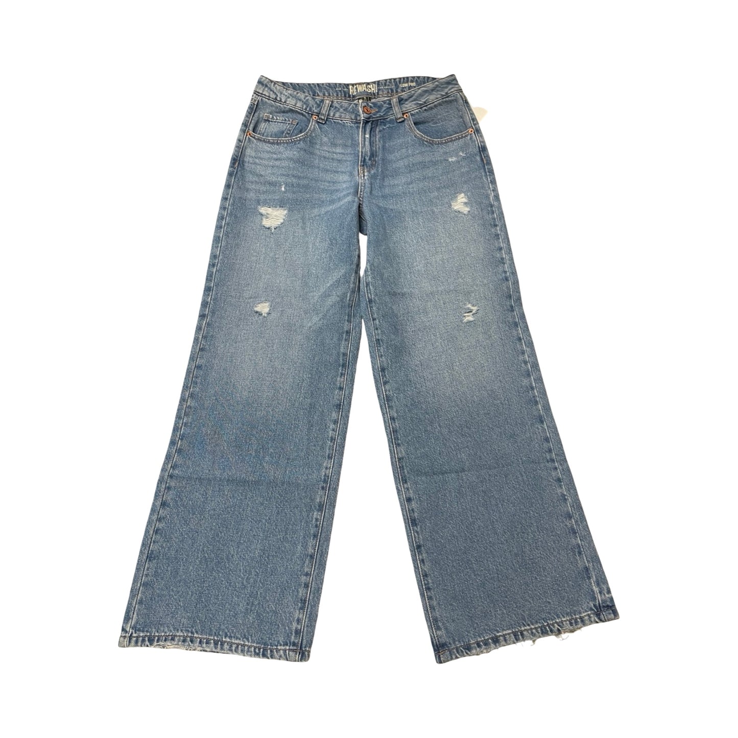 Jeans Wide Leg By Rewash In Blue Denim, Size:4
