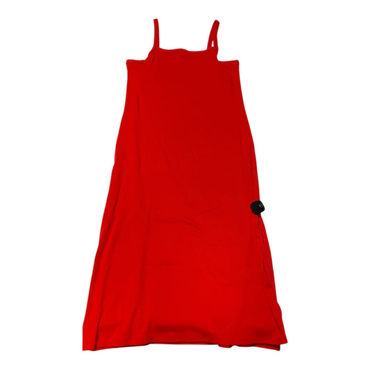 Dress Casual Midi By Loft In Red, Size:12P