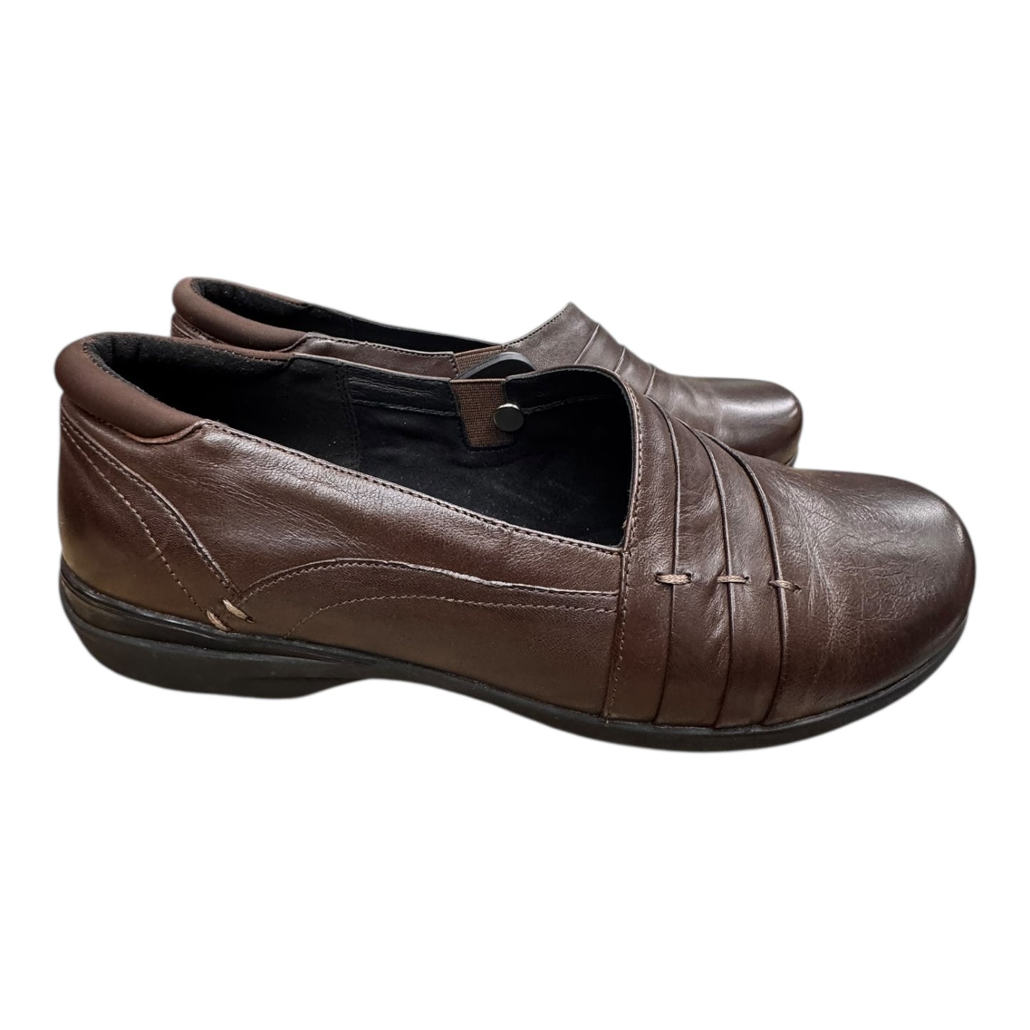 Shoes Flats By OBEO In Brown, Size:10