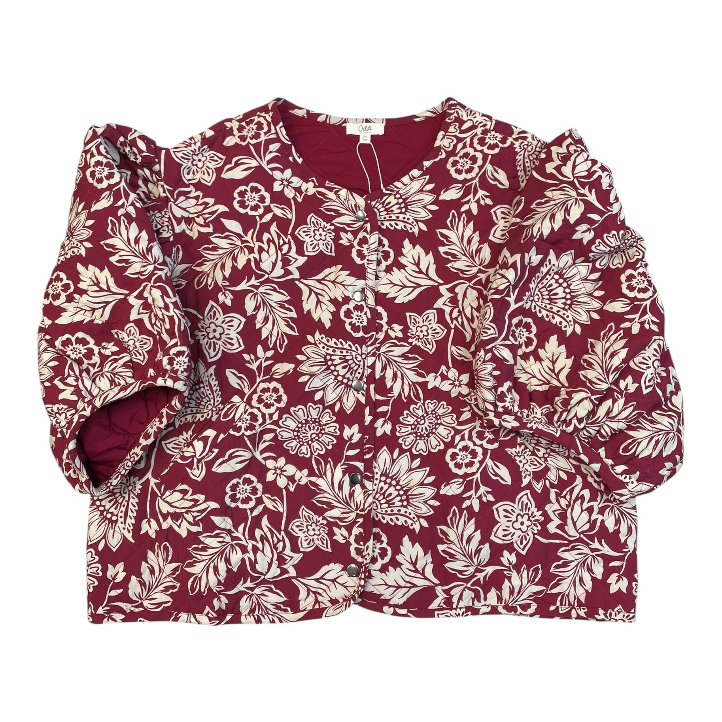 Blazer By Oddi In Pink & White, Size:3X