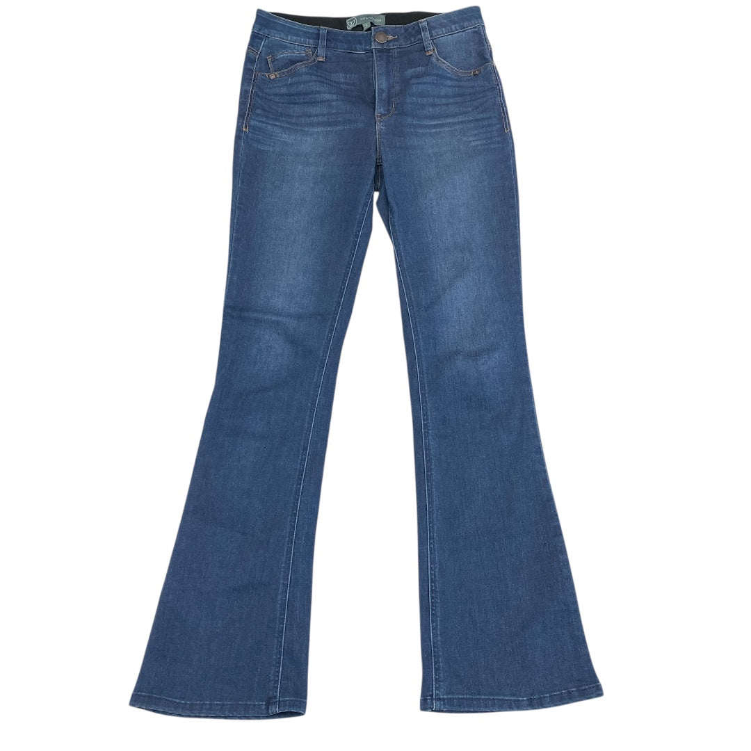 Jeans Flared By Wit & Wisdom In Blue Denim, Size:4