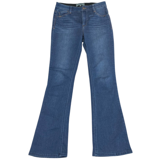 Jeans Flared By Wit & Wisdom In Blue Denim, Size:4