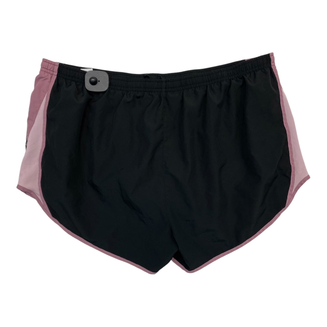 Athletic Shorts By Nike In Black & Pink, Size:1X