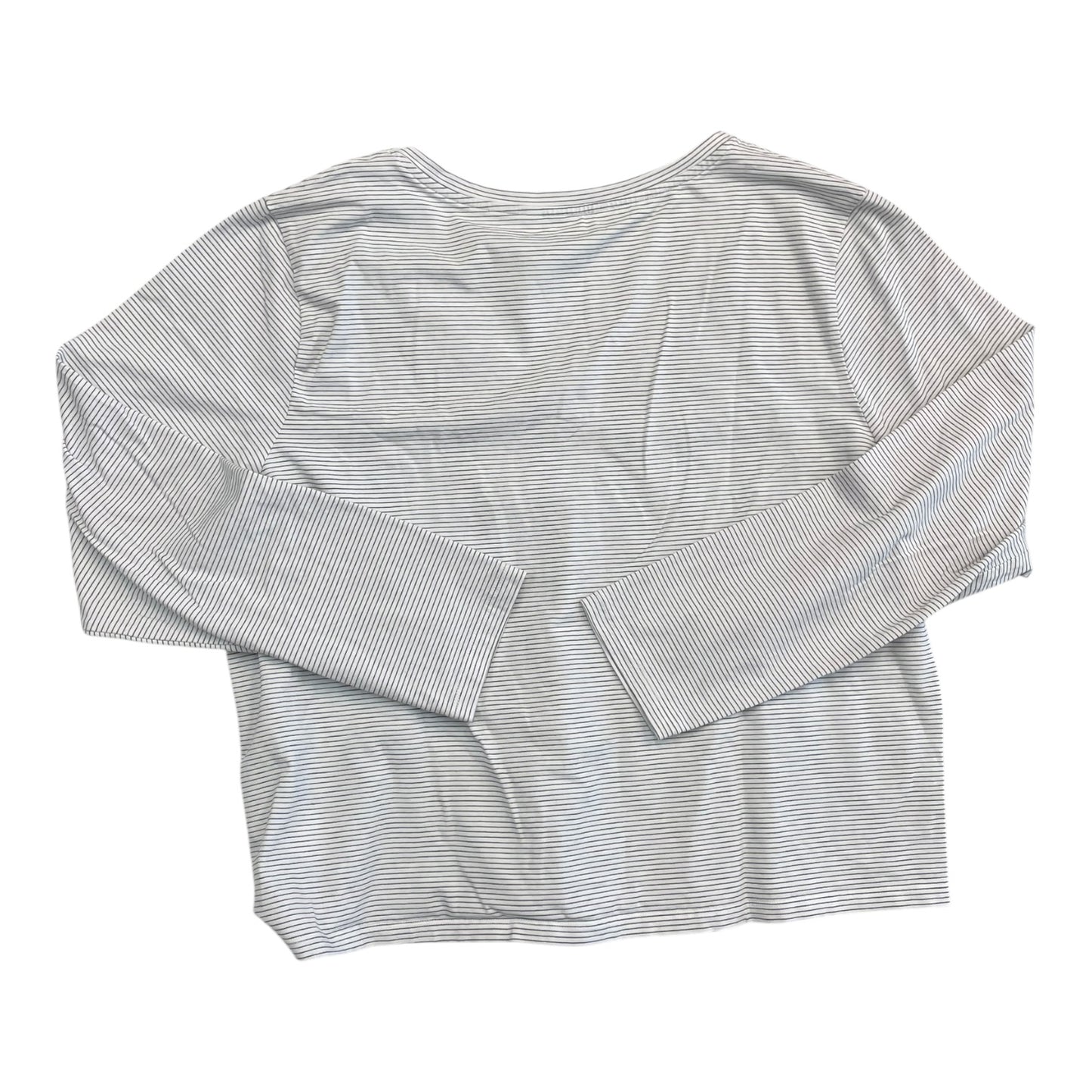 Athletic Top Ls Collar By Athleta In Striped Pattern, Size:Xl