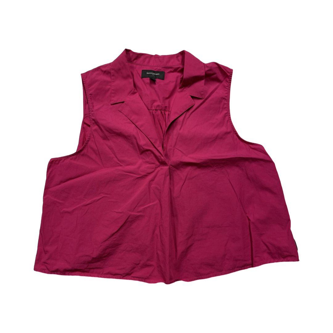 Top Sleeveless By Banana Republic In Pink, Size:Xl