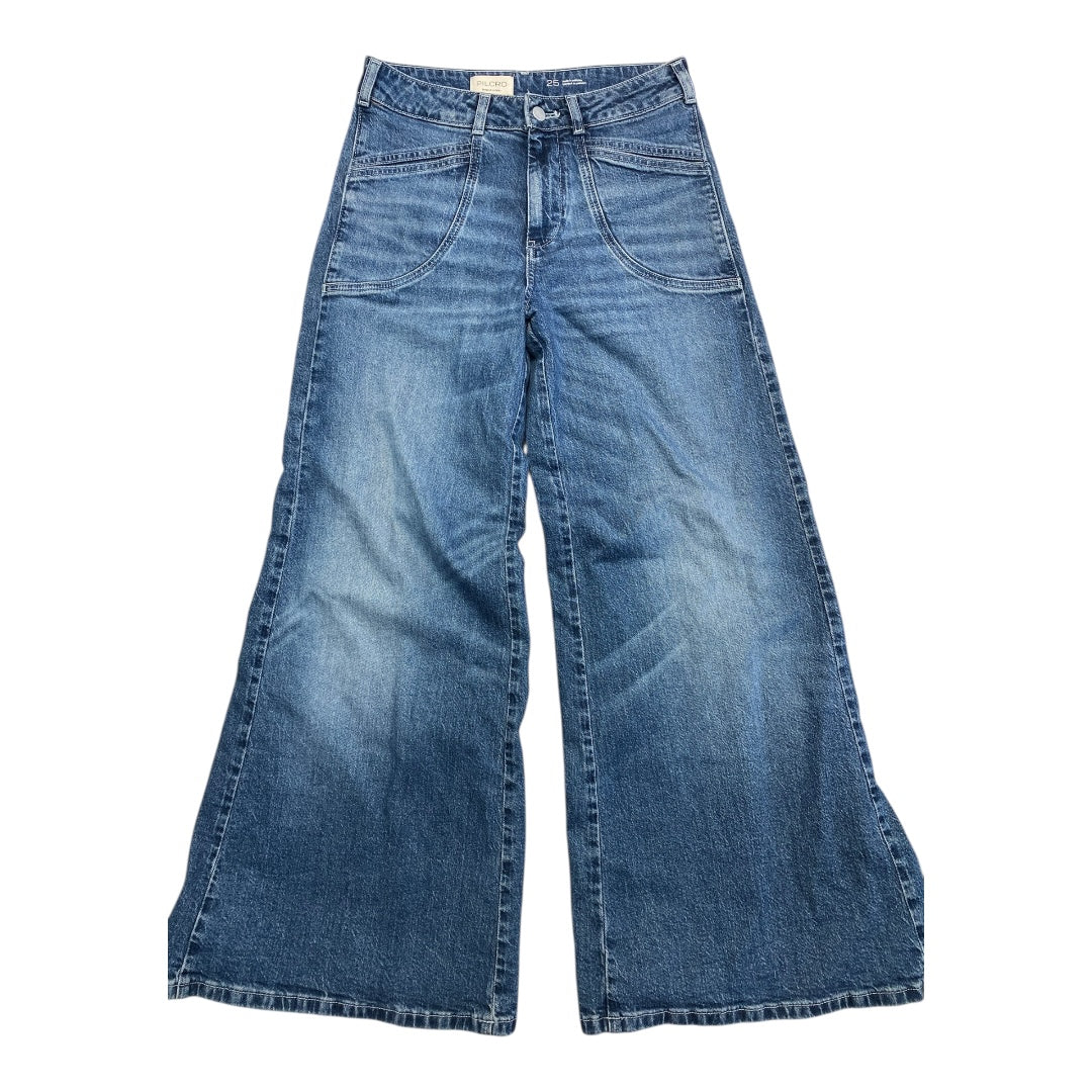 Jeans Wide Leg By Pistola In Blue Denim, Size:0