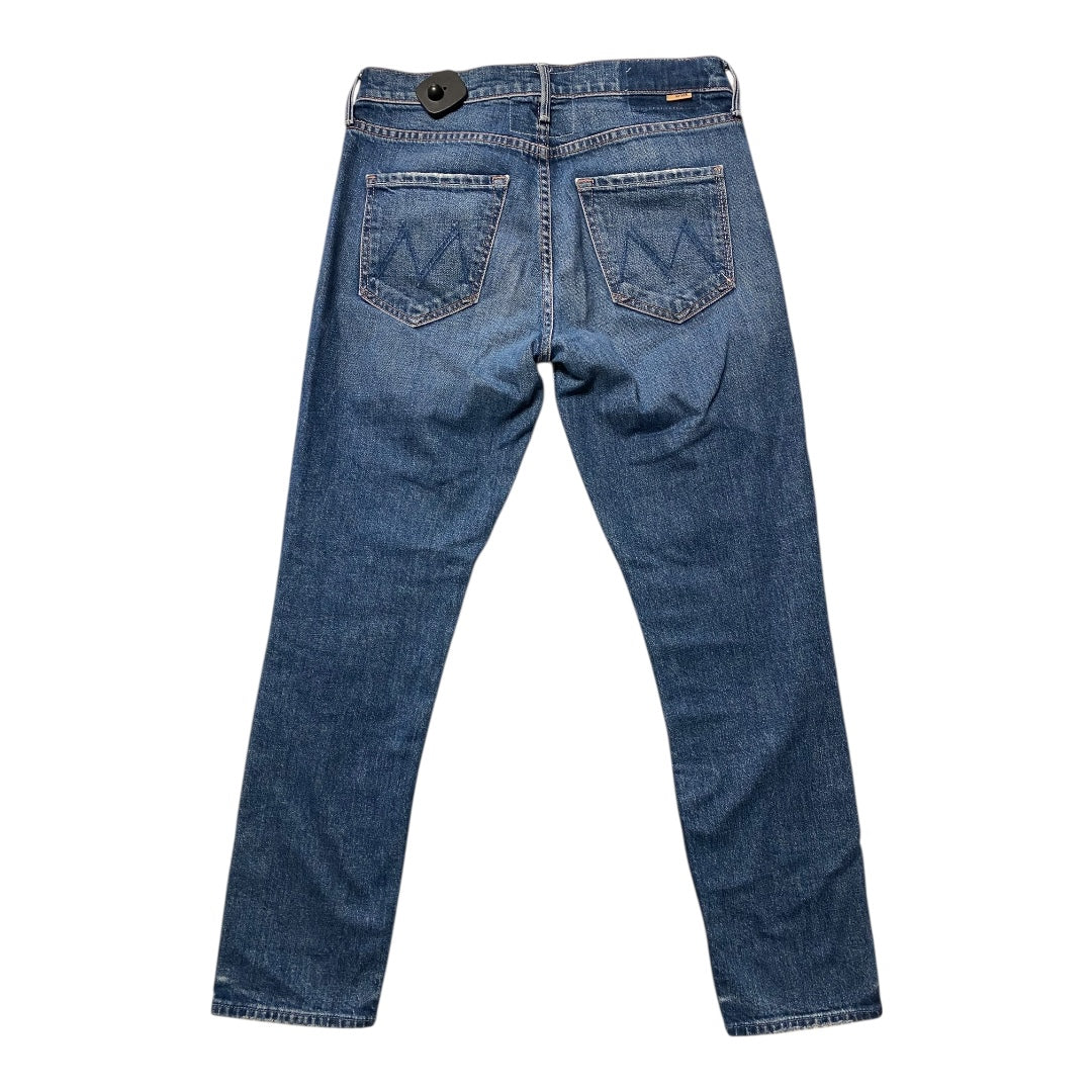 Jeans Straight By Mother In Blue Denim, Size:0