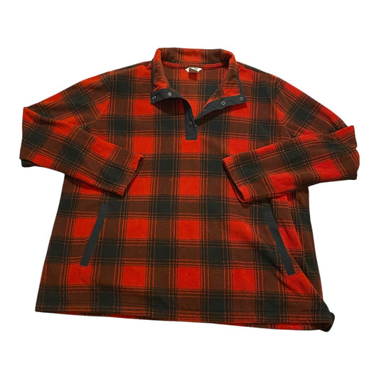 Jacket Fleece By Duluth Trading In Black & Red, Size:Xl