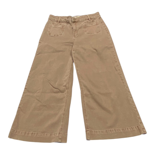 Jeans Wide Leg By Charlie B In Brown, Size:12