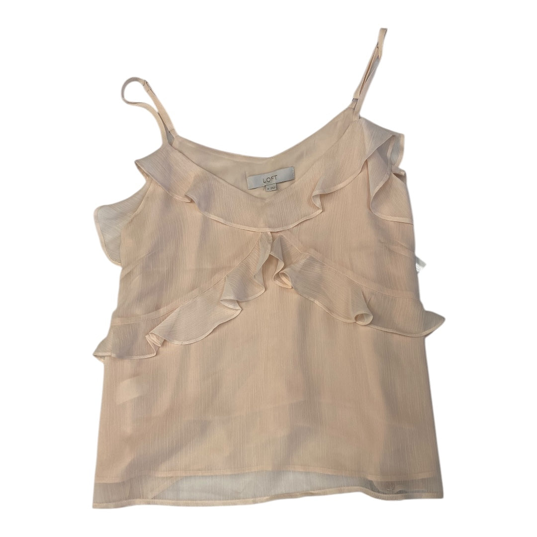 Top Sleeveless By Loft In Pink, Size:M