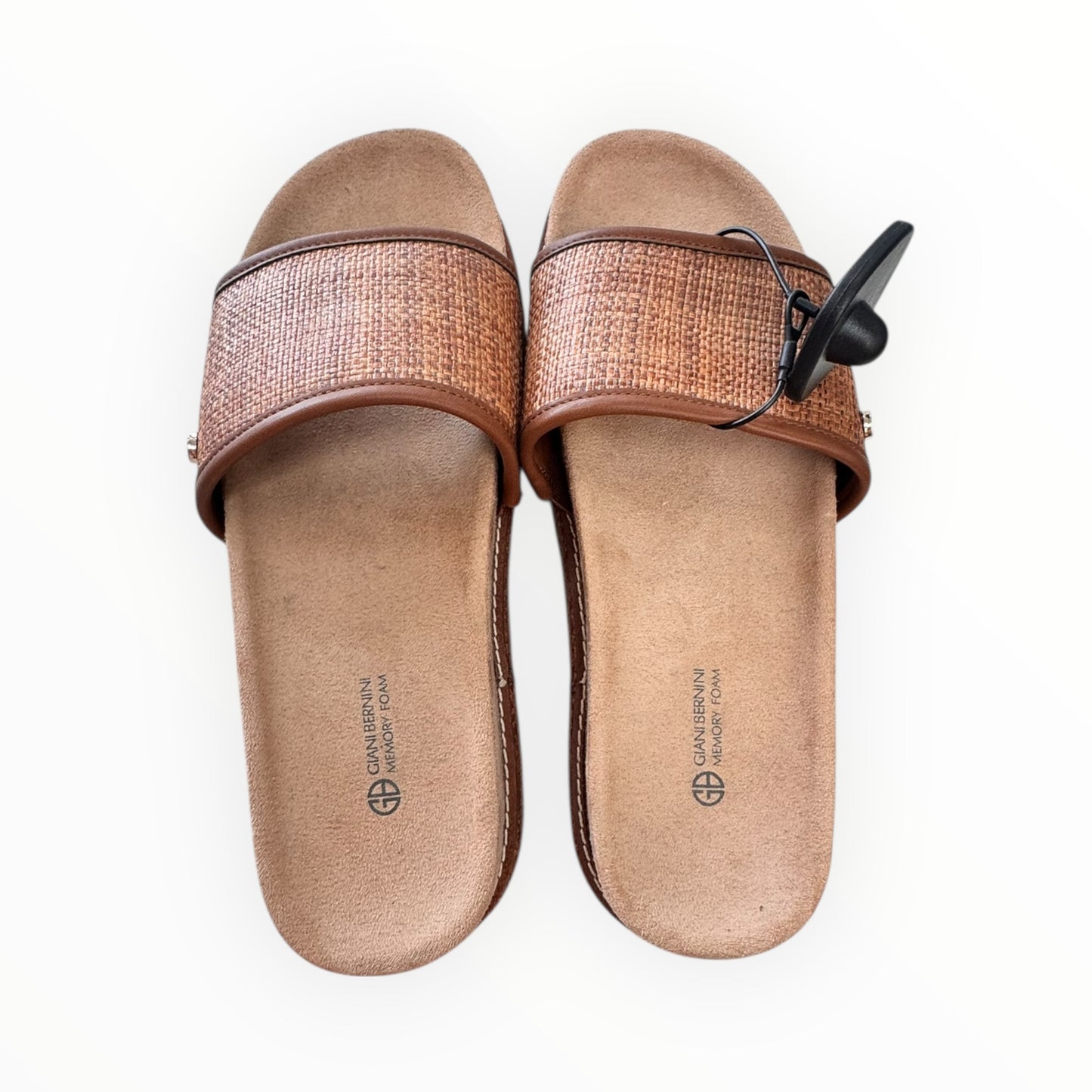 Sandals Heels Block By Giani Bernini In Brown, Size:8