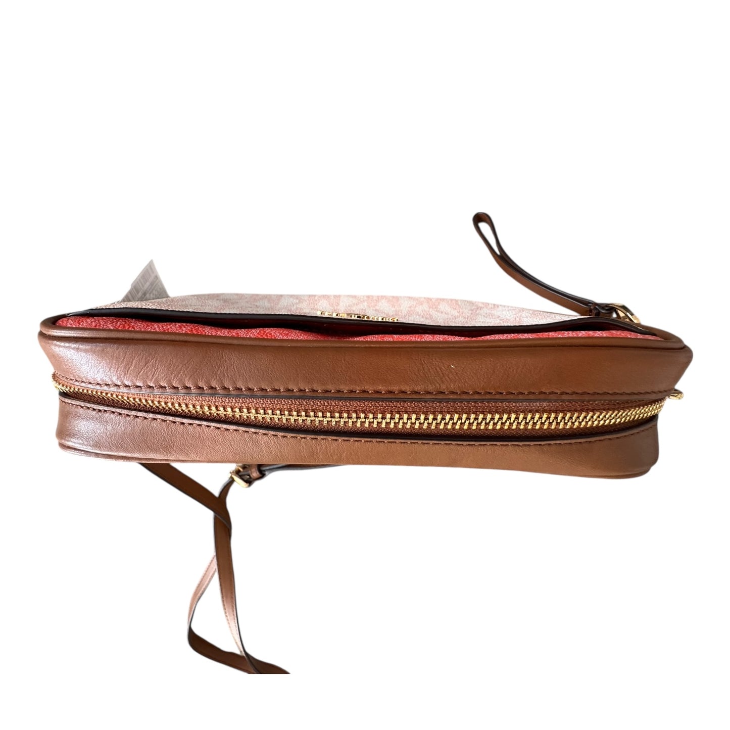 Handbag Designer By Michael Kors In Pink & Tan, Size:Small