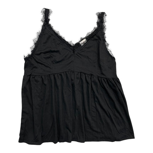 Top Sleeveless By Hayden La In Black, Size:2X