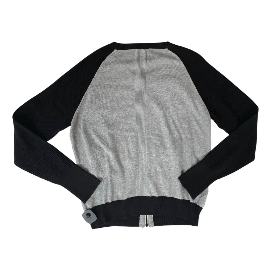 Sweater Cardigan By Title Nine In Black & Grey, Size:Xl