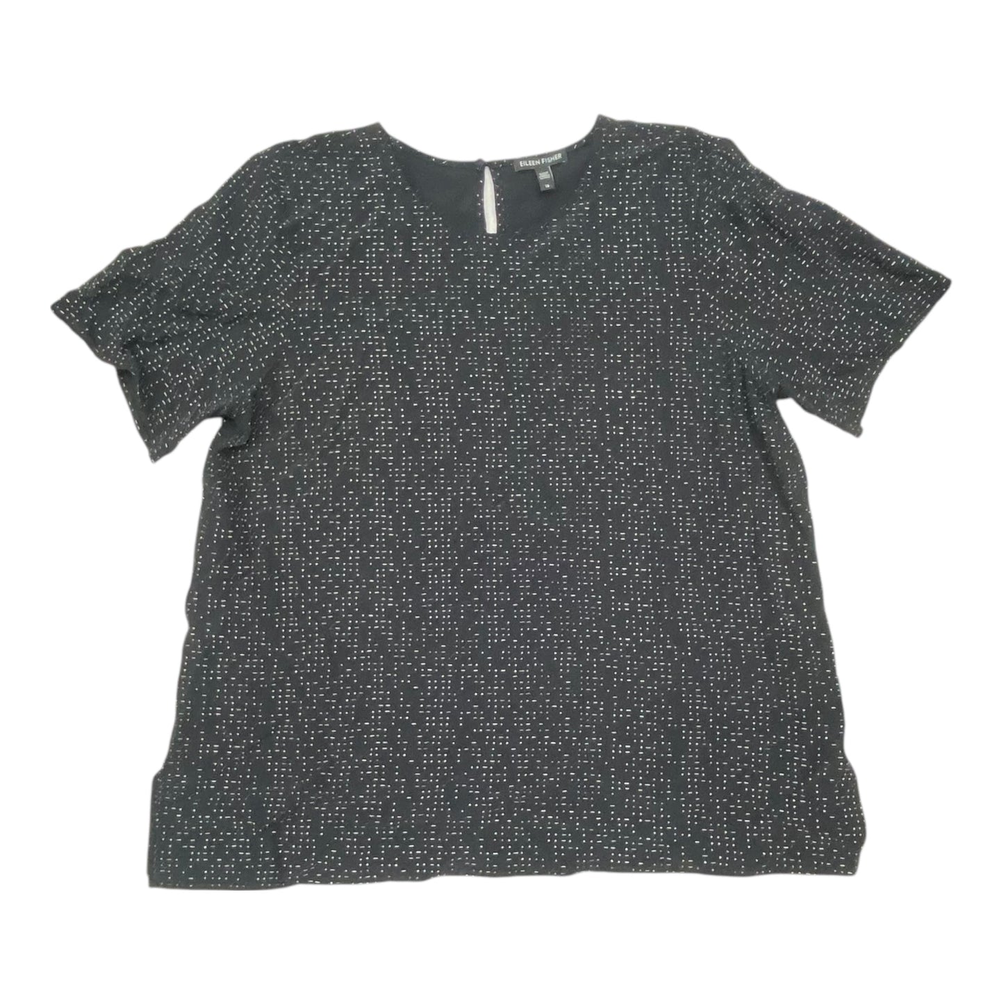 Top Ss Designer By Eileen Fisher In Black, Size:16