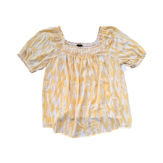Top Ss By Torrid In White & Yellow, Size:1X