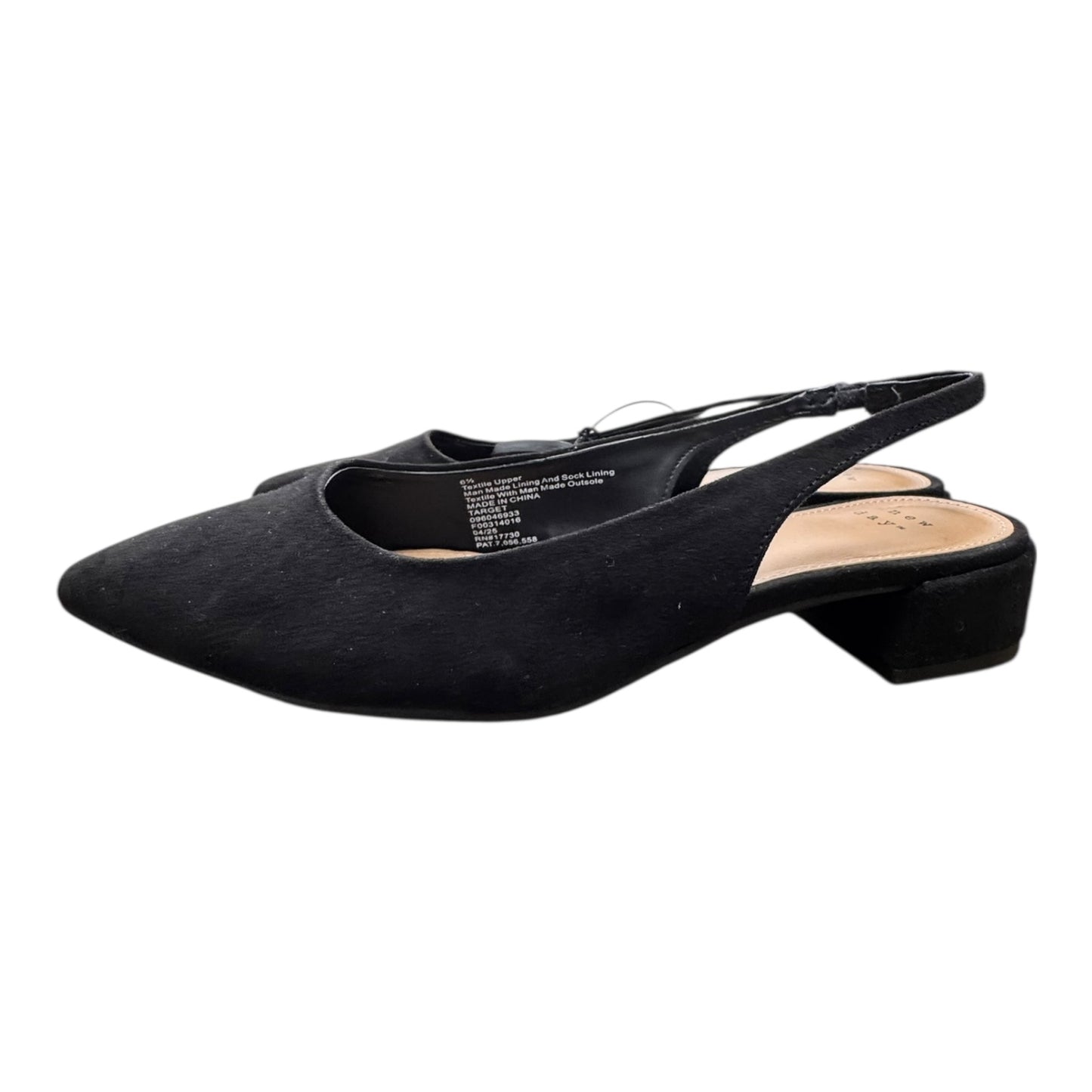 Shoes Flats By A New Day In Black, Size:6.5