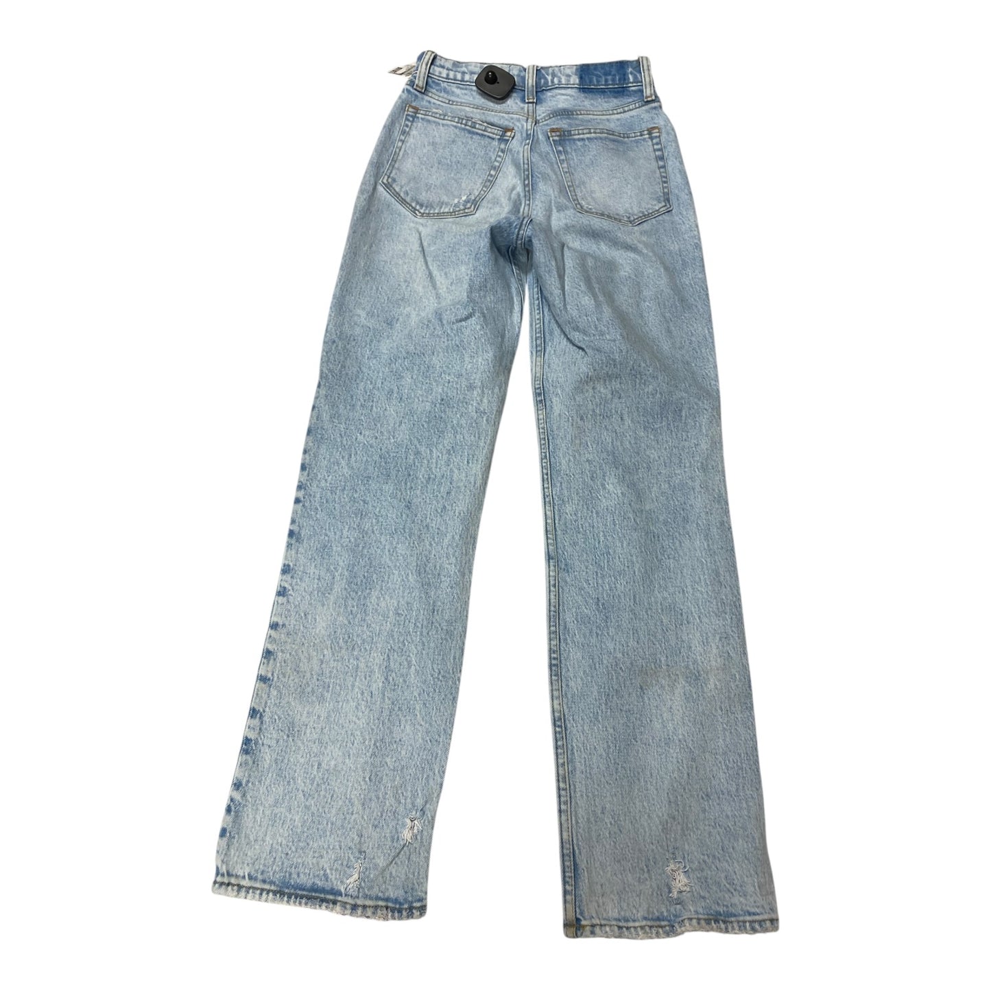 Jeans Straight By Abercrombie And Fitch In Blue Denim, Size:0