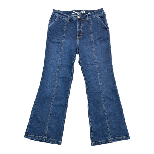 Jeans Boot Cut By Seven 7 In Blue Denim, Size:16