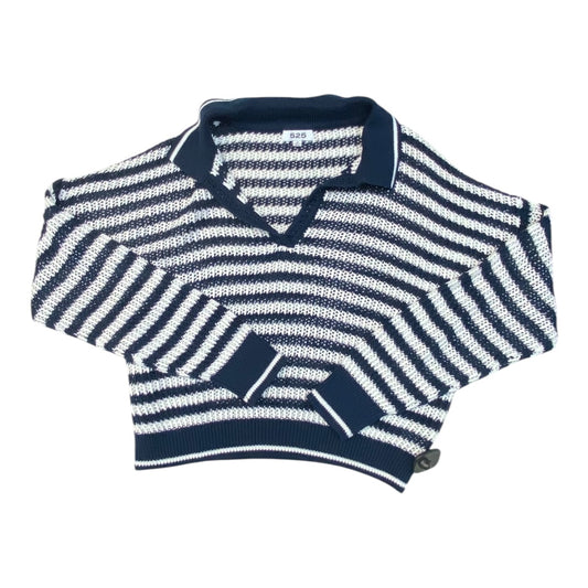 Sweater By 525 In Blue & White, Size:M