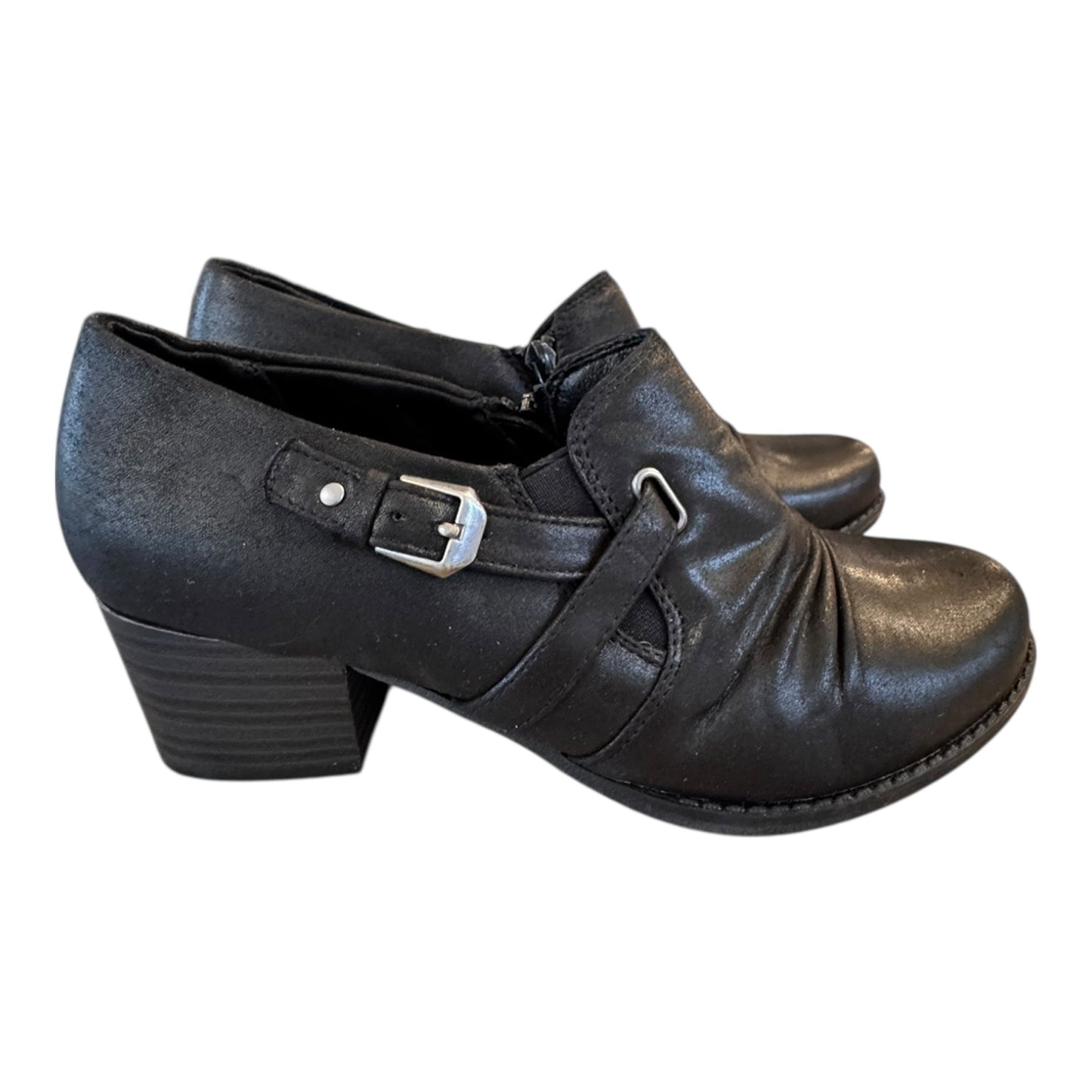 Shoes Heels Block By Yuu Collection In Black, Size:8