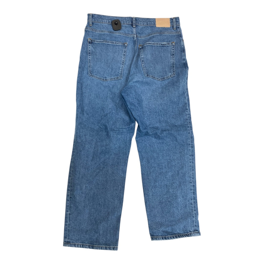 Jeans Straight By Everlane In Blue Denim, Size:12