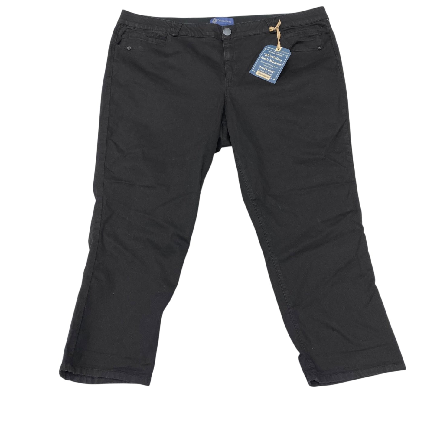 Jeans Straight By Democracy In Black Denim, Size:24