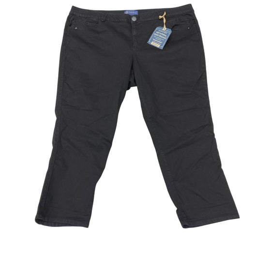Jeans Straight By Democracy In Black Denim, Size:24