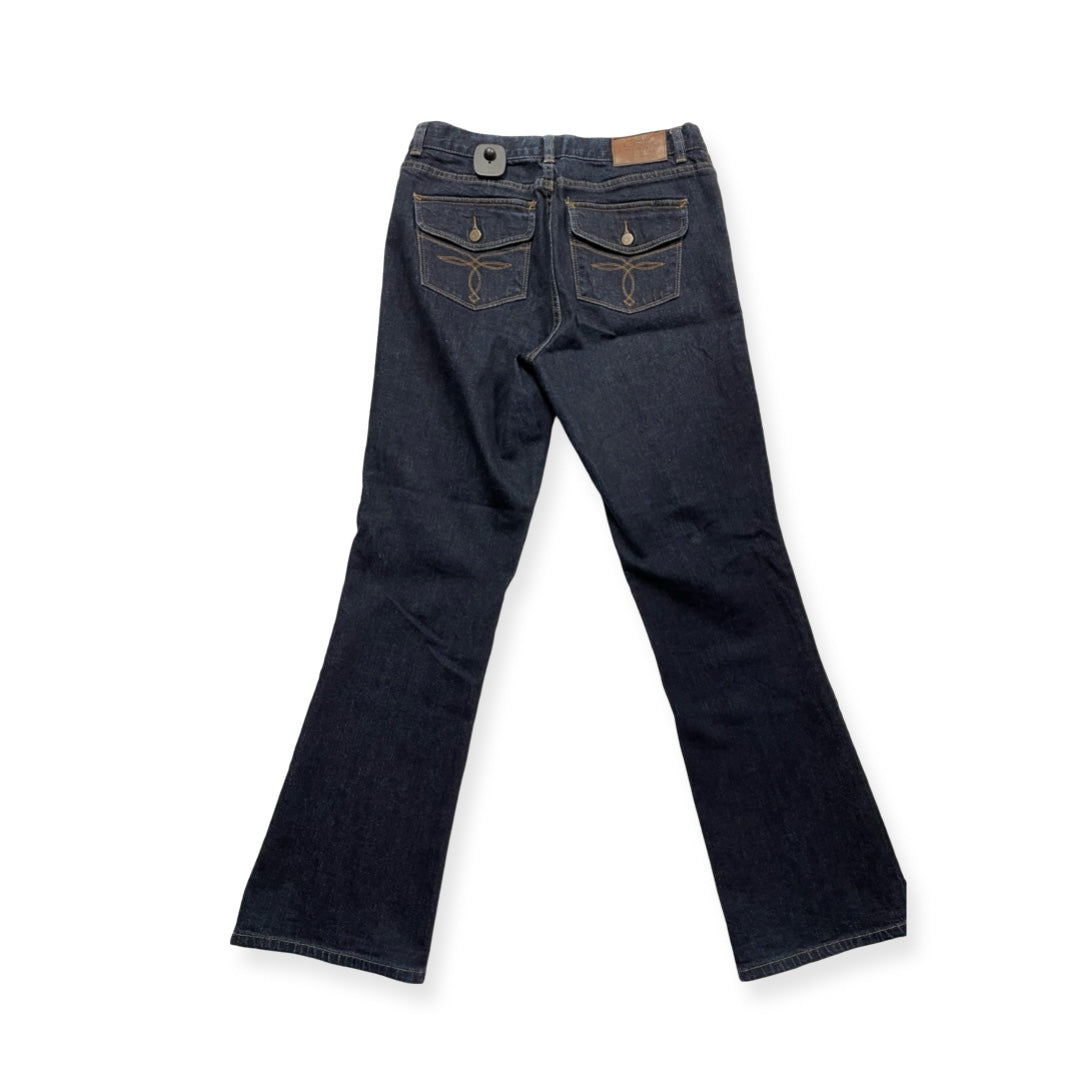 Jeans Straight By Lauren By Ralph Lauren In Blue Denim, Size:6