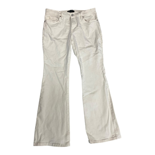 Jeans Flared By Banana Republic In Cream, Size:12