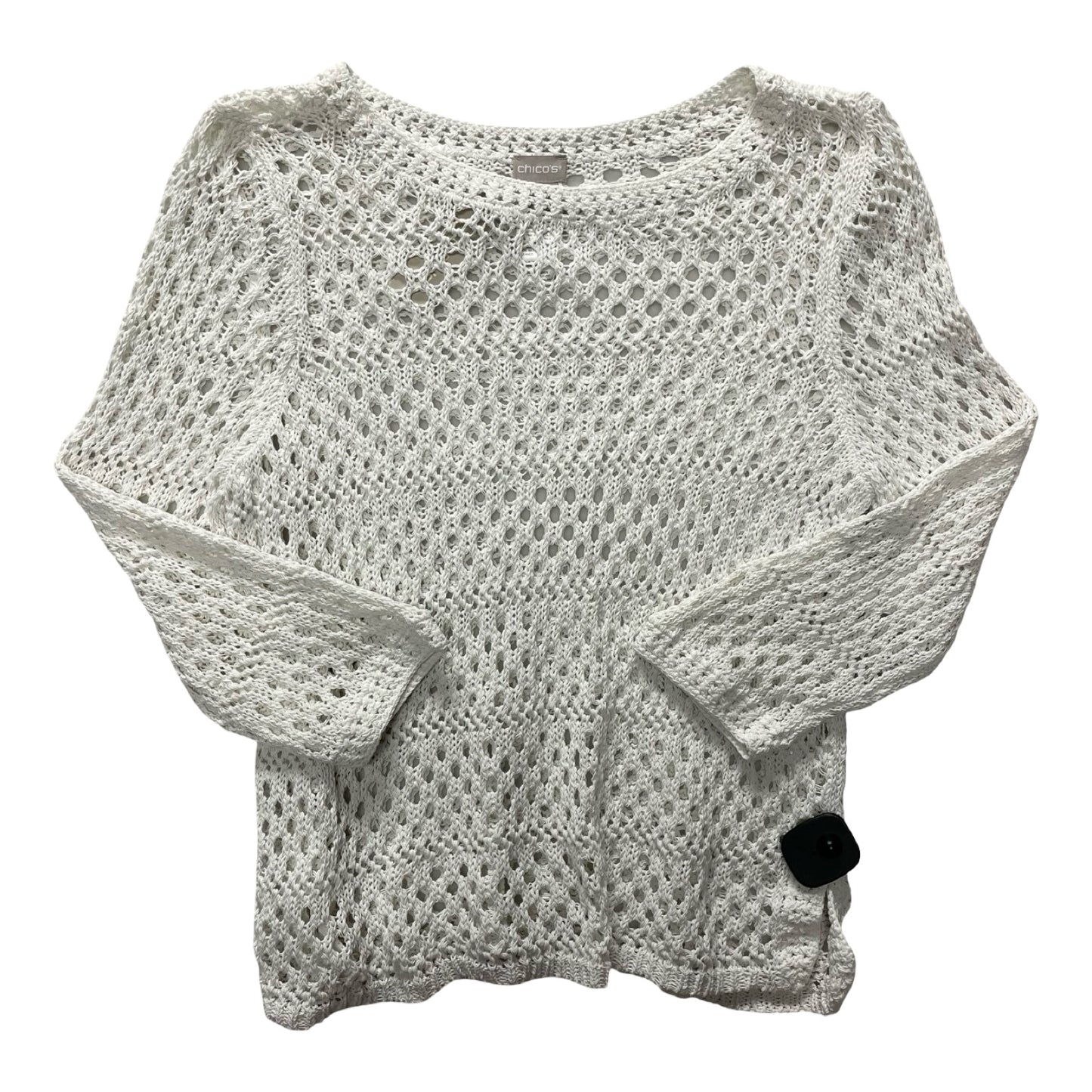Sweater By Chicos In White, Size:12