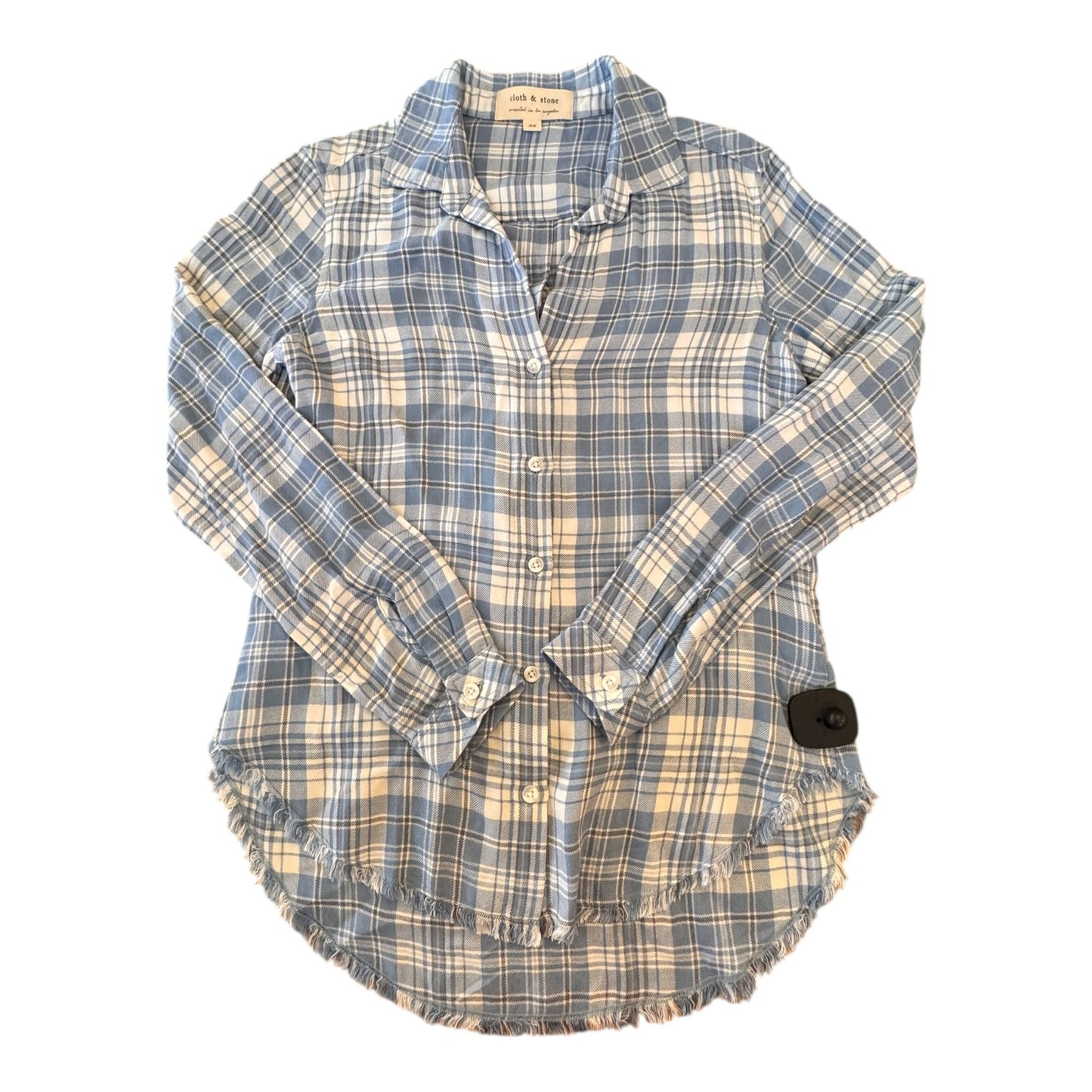 Top Ls By Cloth & Stone In Blue, Size:Xs