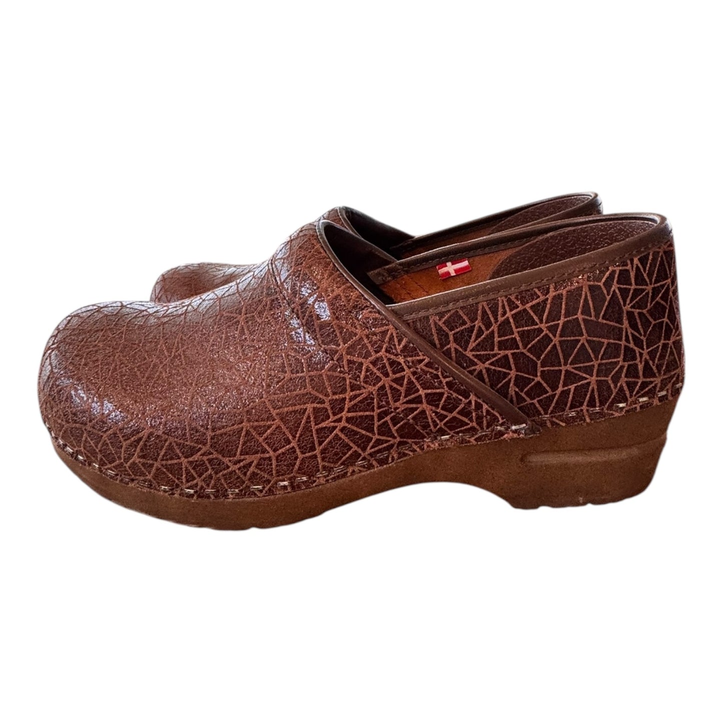 Shoes Heels Block By Sanita In Brown, Size:9.5