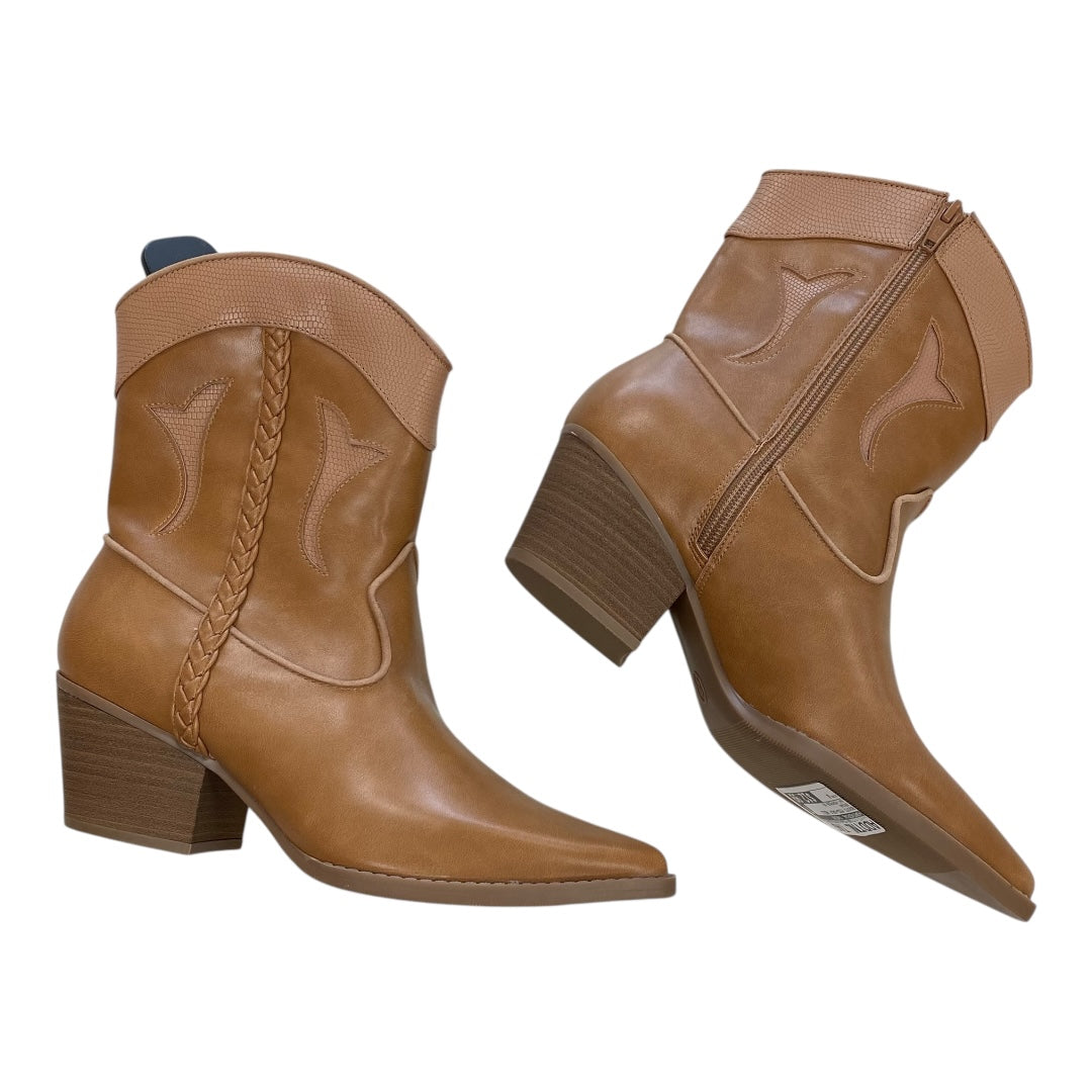Boots Mid-Calf Heels By Universal Thread In Brown, Size:8
