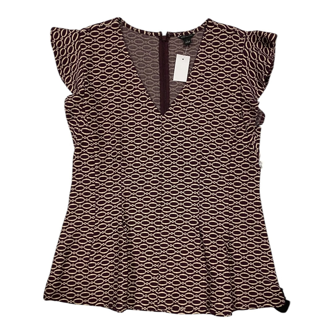 Top Ss By Ann Taylor In Purple, Size:L