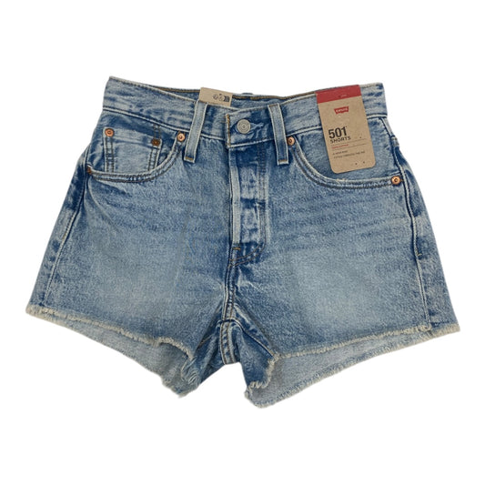 Shorts By Levis In Blue Denim, Size:0