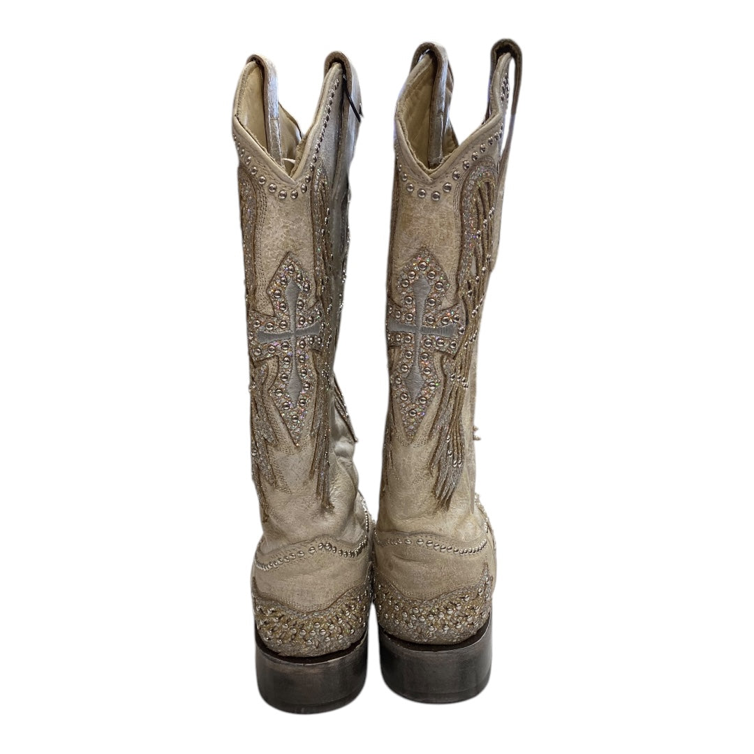 Boots Western By Corral In Cream, Size:8.5