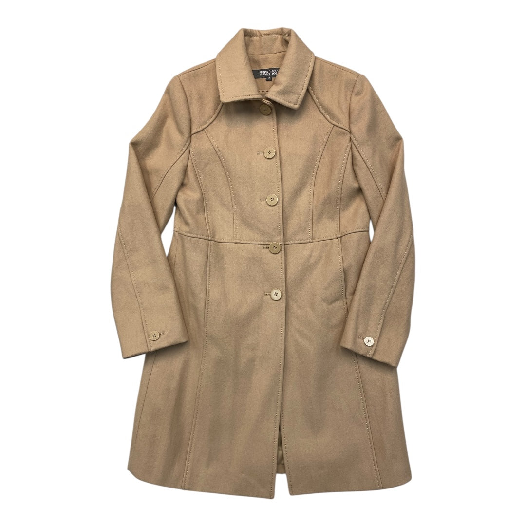 Coat Peacoat By Kenneth Cole Reaction In Tan, Size:12